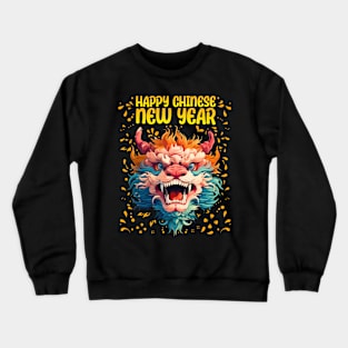 Majestic 2024 Dragon - Lunar New Year Celebration Design Crewneck Sweatshirt